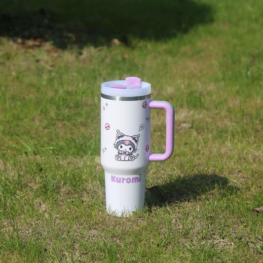 40oz/1200ml Sanrio Hello Kitty Kuromi 304 Stainless Steel Insulated Water Bottle