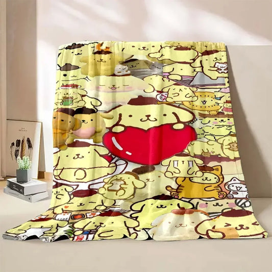 Japanese Pompom Purin Cartoon Blanket