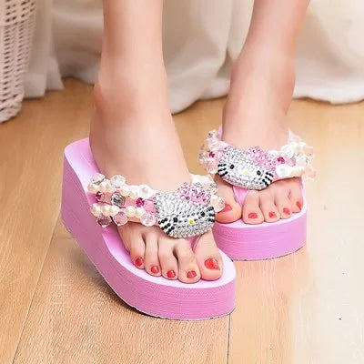 Hello Kitty Sanrio Soft Flip Flop Sandals