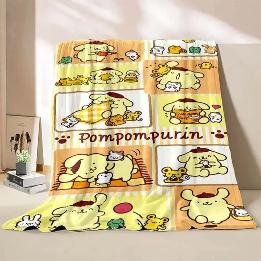 Japanese Pompom Purin Cartoon Blanket
