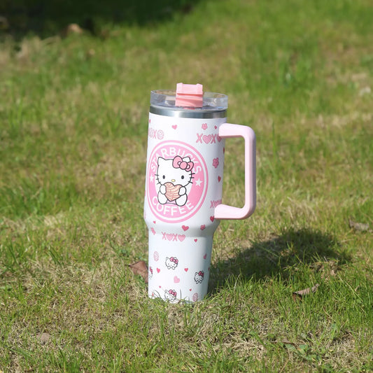 40oz/1200ml Sanrio Hello Kitty Kuromi 304 Stainless Steel Insulated Water Bottle
