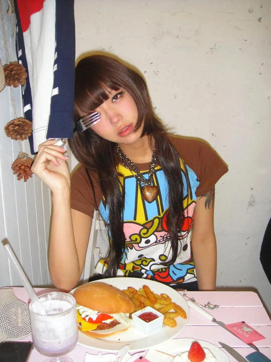 Sanrio Hello Kitty Y2K Short Sleeve T-Shirt