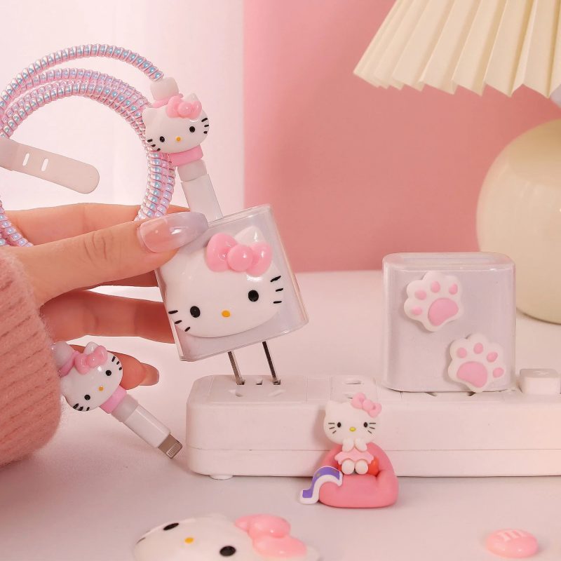 Sanrio Anime Anti-Breaking Apple Data Cable & Protective Case - Image 2