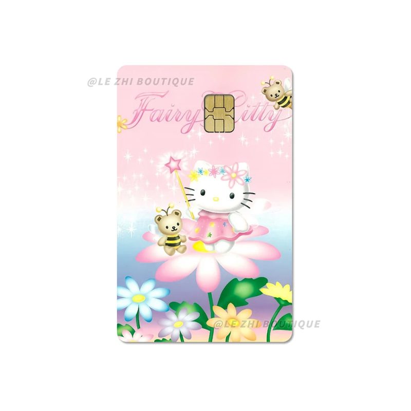 Sweet Cool Sanrio Black Skin Hello Kitty Credit Card Stickers - Image 16