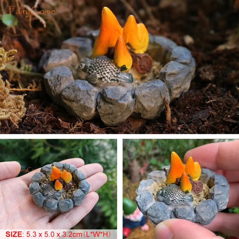 Miniature Fairy Garden Metal Table & Chairs Set - Image 34