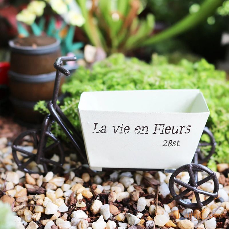 Miniature Fairy Garden Metal Table & Chairs Set - Image 12