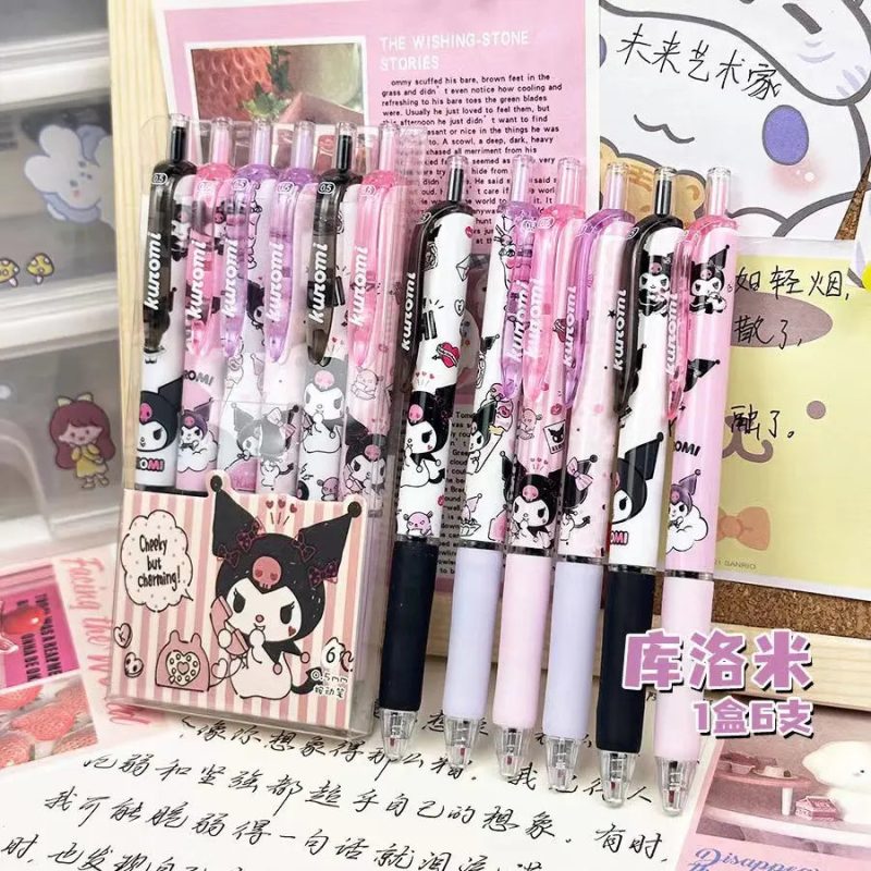 Sanrio Hello Kitty & Kuromi Gel Pen Set - Image 5