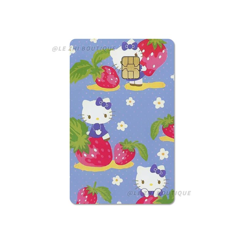 Sweet Cool Sanrio Black Skin Hello Kitty Credit Card Stickers - Image 7