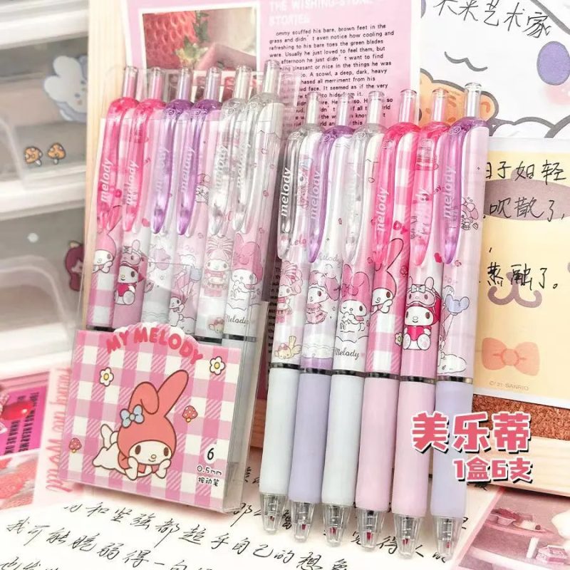 Sanrio Hello Kitty & Kuromi Gel Pen Set - Image 4