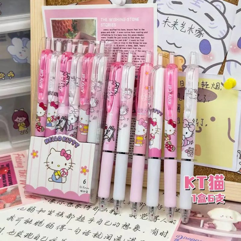Sanrio Hello Kitty & Kuromi Gel Pen Set - Image 8