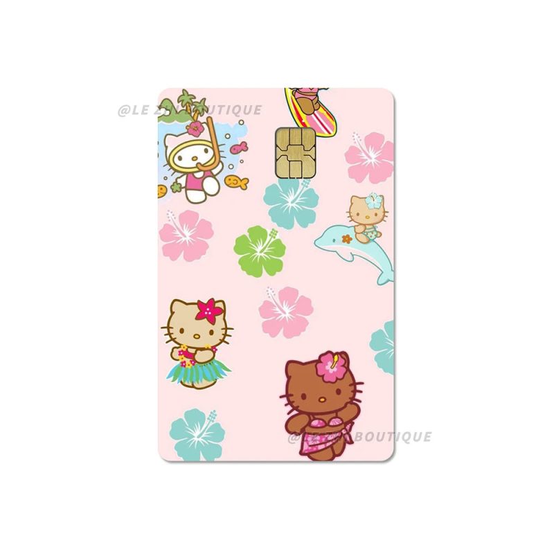Sweet Cool Sanrio Black Skin Hello Kitty Credit Card Stickers - Image 17