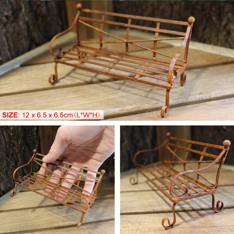 Miniature Fairy Garden Metal Table & Chairs Set - Image 31