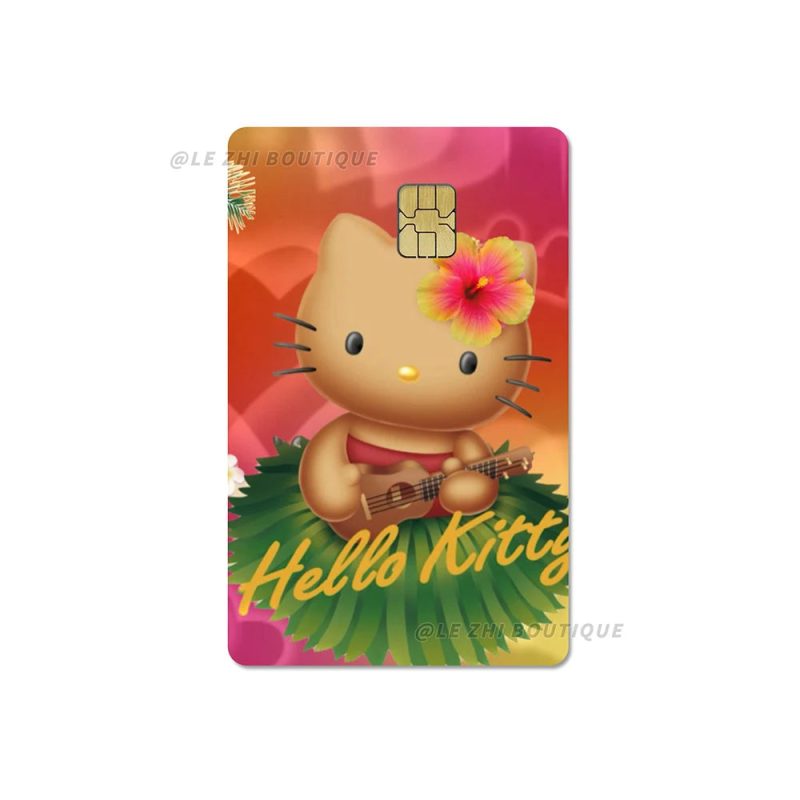 Sweet Cool Sanrio Black Skin Hello Kitty Credit Card Stickers - Image 34